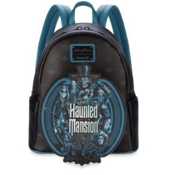 Disney Parks Haunted Mansion Glow in the Dark Loungefly Backpack - Picture 1 of 6